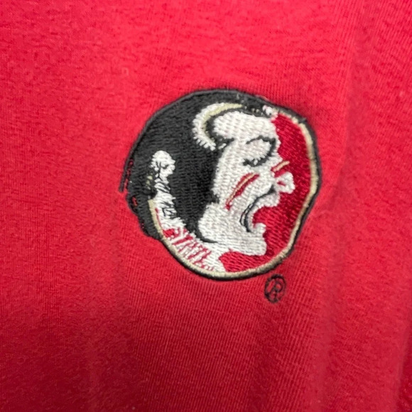 Vintage FSU Shirt Mens XXL Red Florida State Seminoles Old Logo Long Sleeve NCAA - Picture 3 of 7